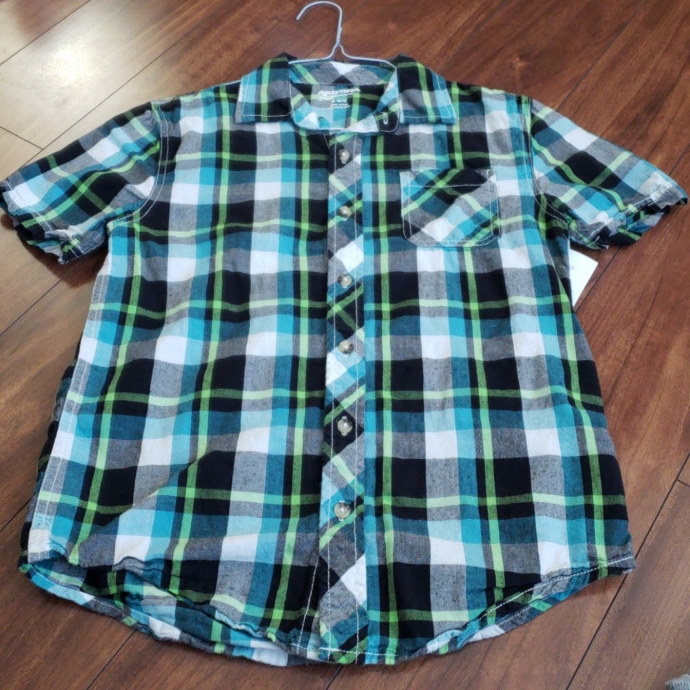 Plaid button down shirt